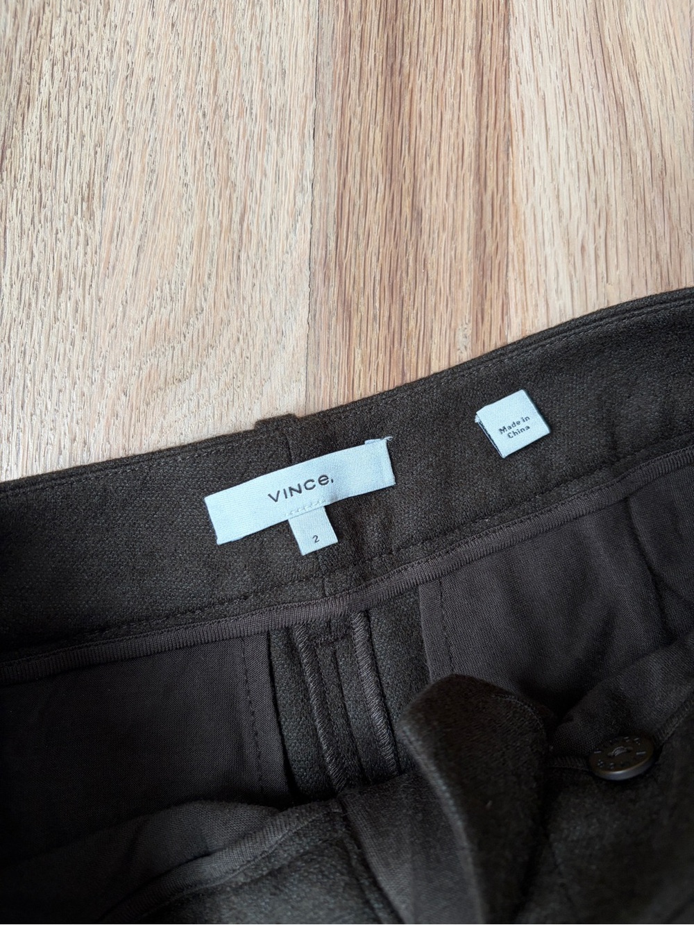 Vince Olive Green Wide Leg Pants - Picture 3 of 9